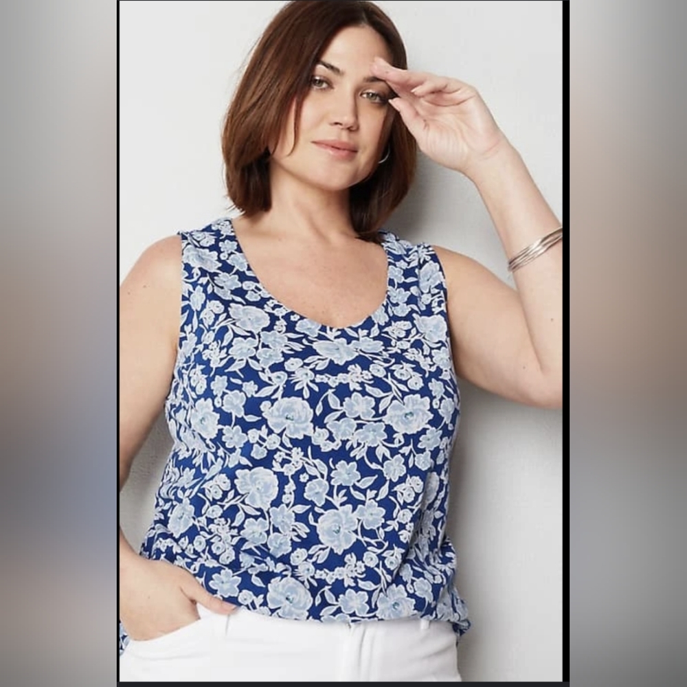 NWT J Jill Floral Tank
